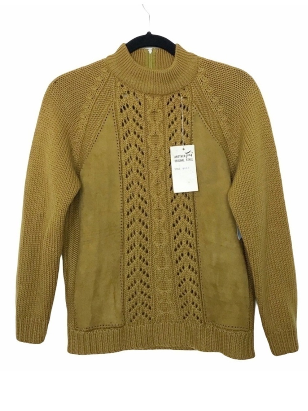 Tami Vintage Wool Suede Leather Sweater